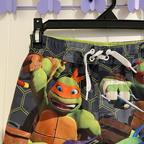 EUC | Nickelodeon boy’s‎ Teenage Mutant Ninja Turtles swim trunks — size 7 - Picture 2 of 5